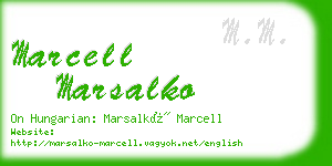 marcell marsalko business card